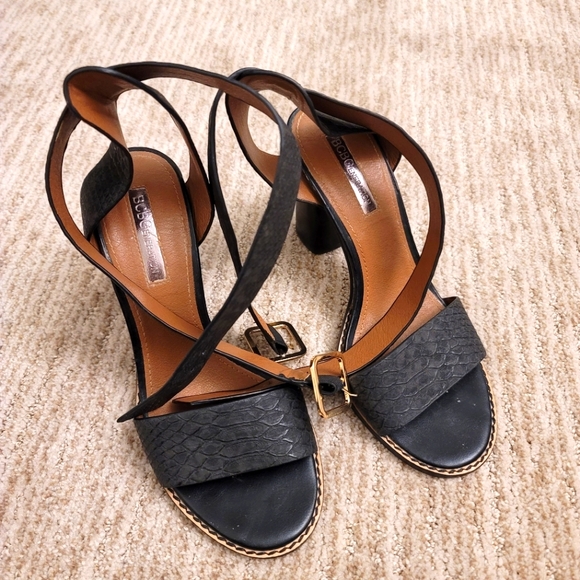 BCBG Luisella Criss Cross Ankle Strap Sandal - Picture 2 of 7